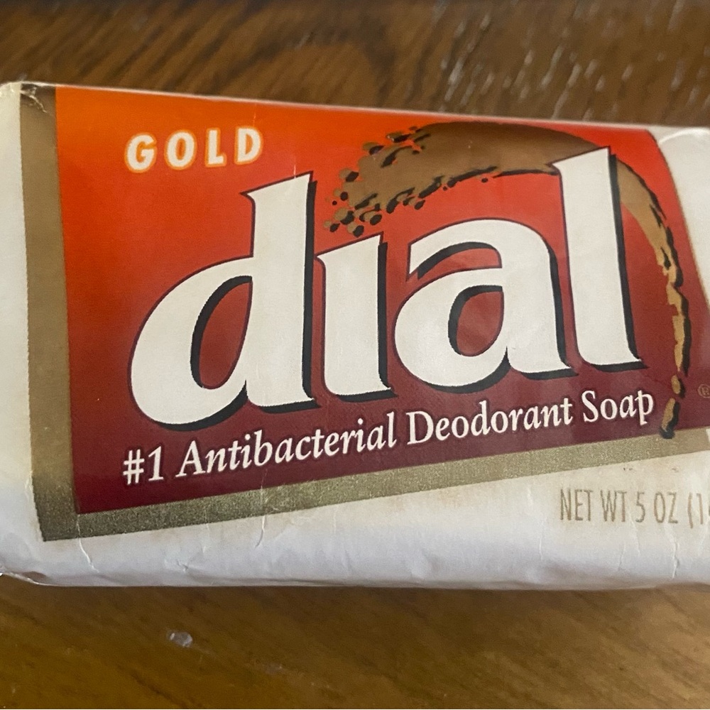 Vintage dial Gold Antibacterial Deodorant Bar Soap NOS 5oz